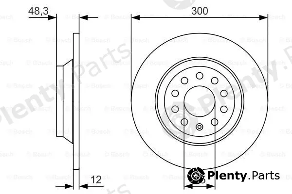 Bosch 0986479V01 — Brake Disc