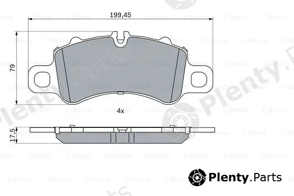 Bosch 0986424847 — Brake Pad Set, disc brake