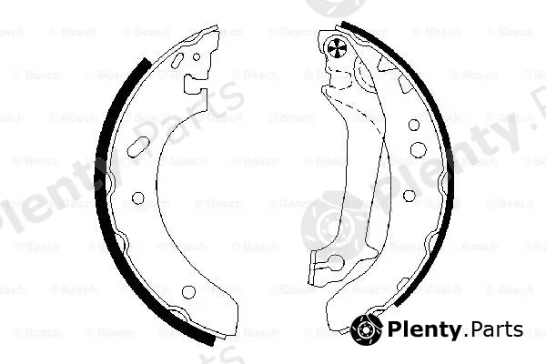 Bosch 0986487674 — Brake Shoe Set