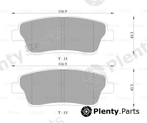 Bosch 0986AB3138 — Brake Pad Set, disc brake