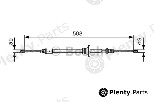 Bosch 1987482042 — Cable Pull, parking brake