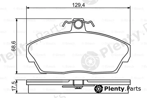 Bosch 0986495228 — Brake Pad Set, disc brake