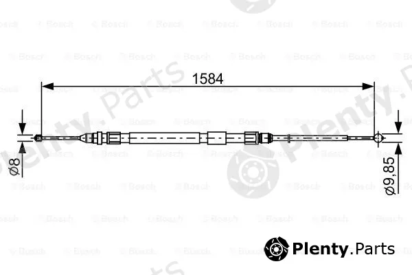 Bosch 1987482491 — Cable Pull, parking brake