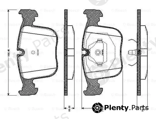 Bosch 0986TB2664 — Brake Pad Set, disc brake