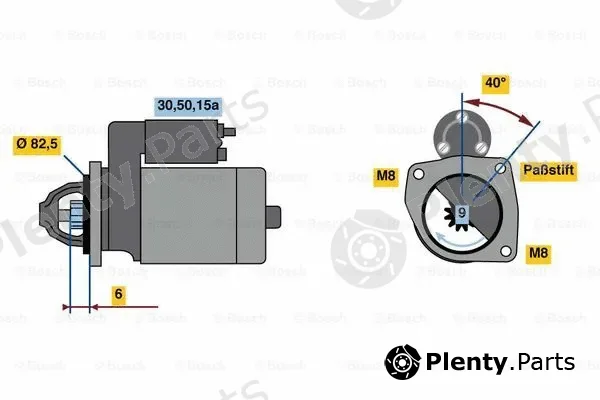 Bosch 0986012570 — Starter