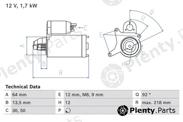 Bosch 0986026280 — Starter