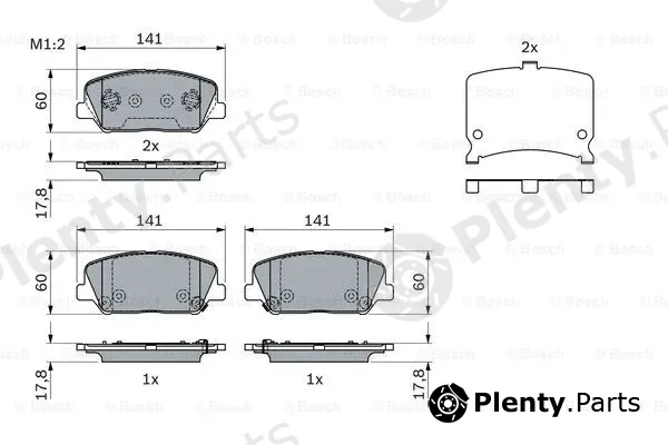 Bosch 0986494671 — Brake Pad Set, disc brake