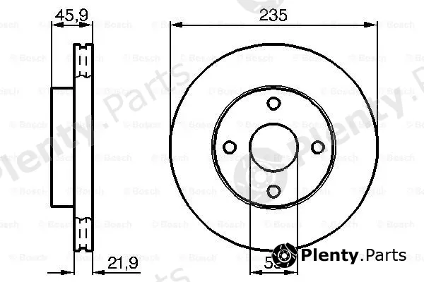 Bosch 0986478787 — Brake Disc