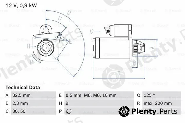 Bosch 0986019311 — Starter