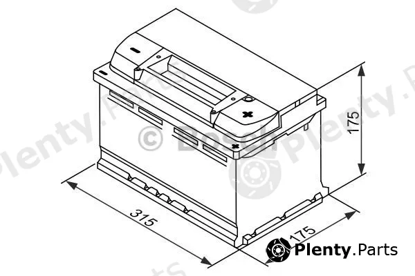 Bosch 0092S4E100 — Starter Battery S4E EFB