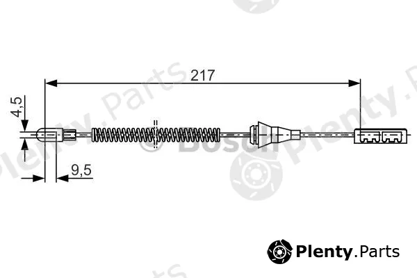 Bosch 1987482251 — Cable Pull, parking brake