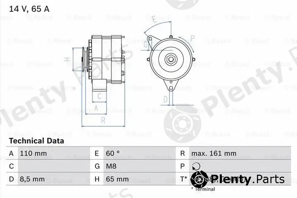 Bosch 0986034230 — Alternator
