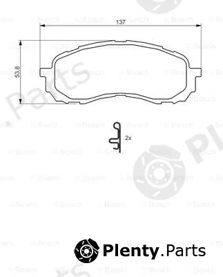Bosch 0986494373 — Brake Pad Set, disc brake