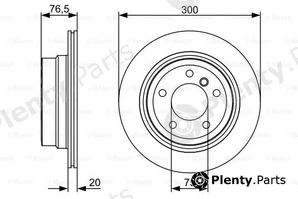 Bosch 0986479496 — Brake Disc