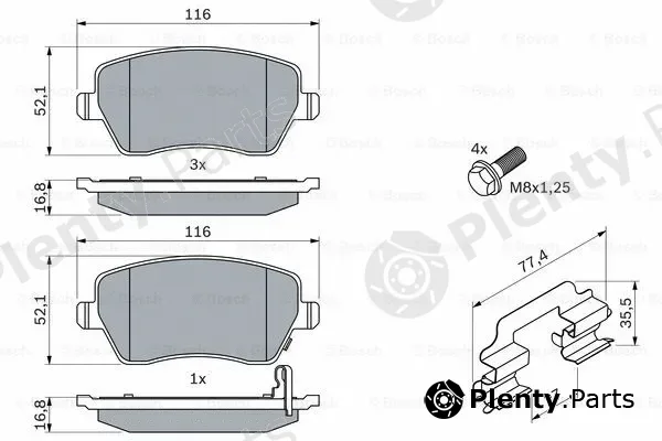 Bosch 0986494160 — Brake Pad Set, disc brake