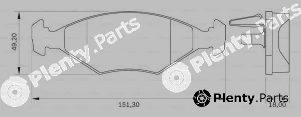 Bosch 0986BB0110 — Brake Pad Set, disc brake