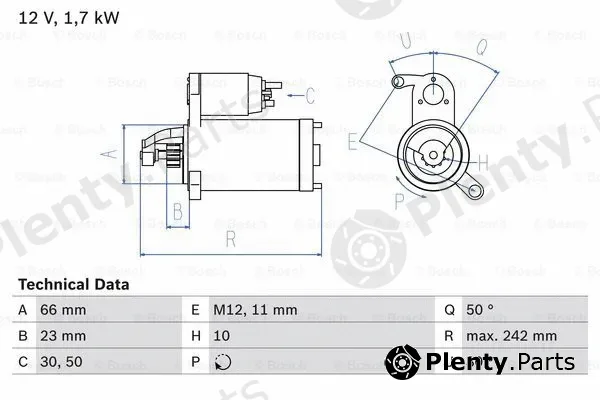 Bosch 0986025240 — Starter