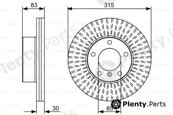 Bosch 0986479568 — Brake Disc