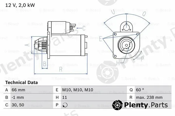 Bosch 0986019271 — Starter