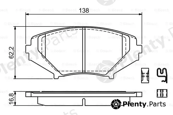 Bosch 0986494220 — Brake Pad Set, disc brake