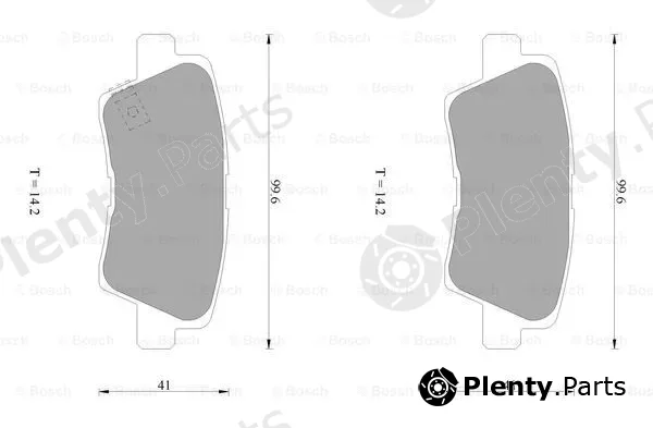 Bosch 0986AB1040 — Brake Pad Set, disc brake