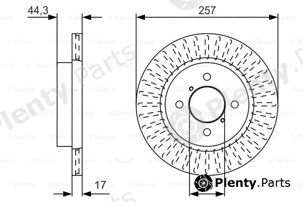 Bosch 0986479U93 — Brake Disc