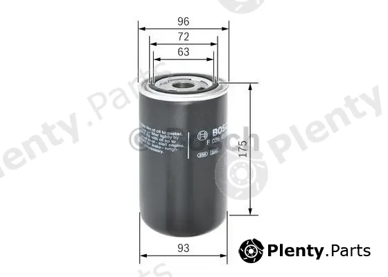 Bosch F026407113 — Filter, operating hydraulics