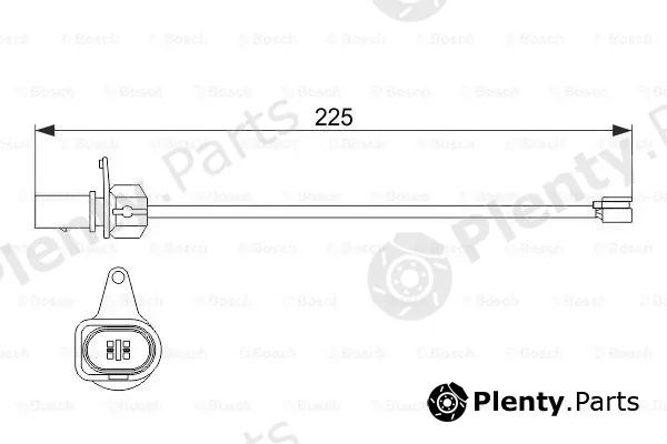 Bosch 1987474511 — Warning Contact, brake pad wear