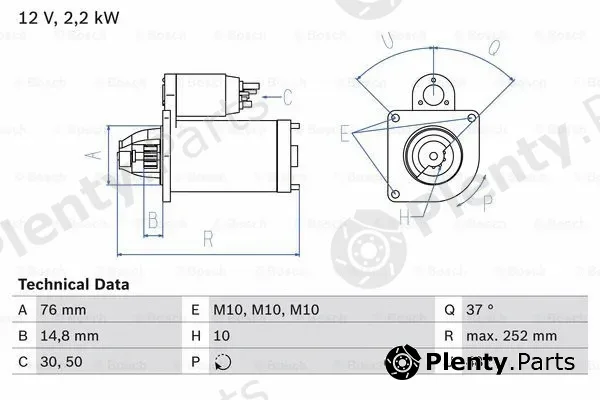 Bosch 0986022631 — Starter
