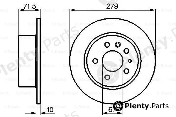 Bosch 0986478199 — Brake Disc