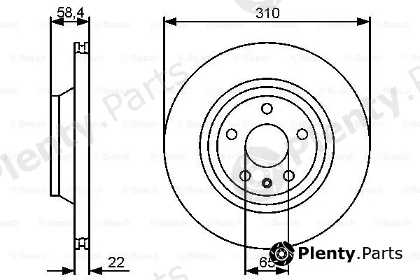Bosch 0986479466 — Brake Disc