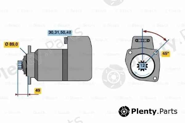 Bosch 0001510010 — Starter