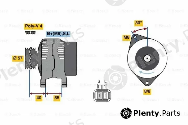 Bosch 0986080790 — Alternator