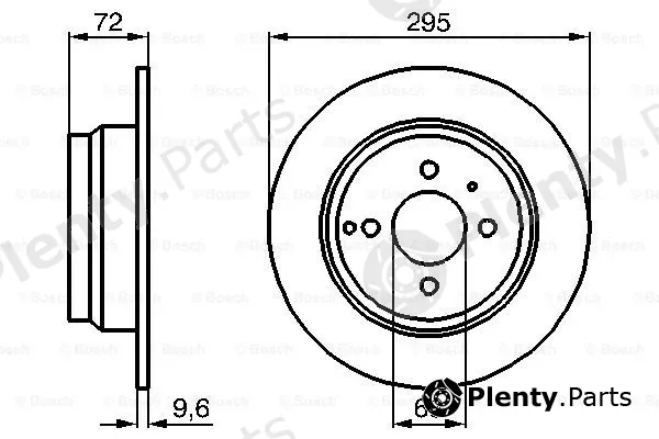 Bosch 0986478640 — Brake Disc