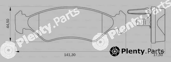 Bosch 0986BB0044 — Brake Pad Set, disc brake