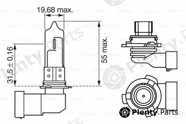 Bosch 1987301063 — Bulb, spotlight Pure Light BL