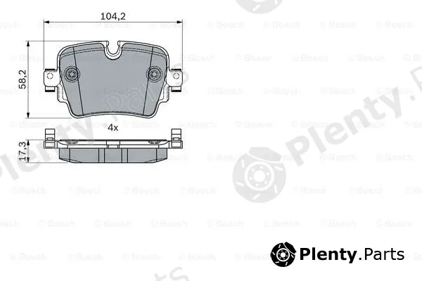 Bosch 0986494753 — Brake Pad Set, disc brake