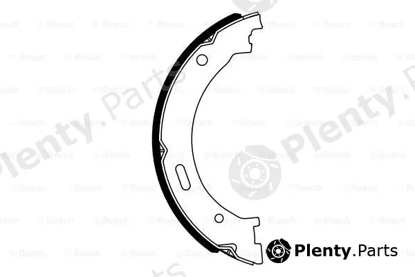 Bosch 0986487942 — Brake Shoe Set, parking brake