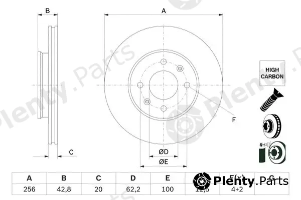 Bosch 0986479G86 — Brake Disc