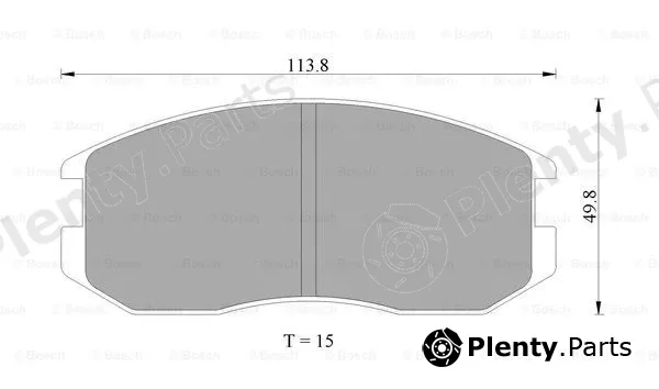 Bosch 0986505706 — Brake Pad Set, disc brake