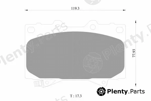 Bosch 0986AB1366 — Brake Pad Set, disc brake