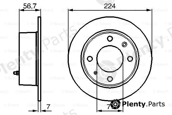 Bosch 0986478749 — Brake Disc