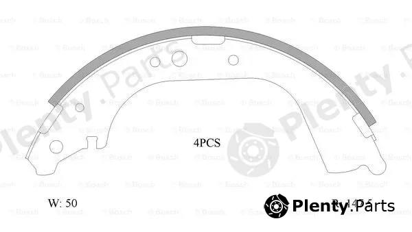 Bosch 0986AB0106 — Brake Shoe Set