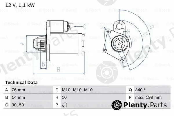 Bosch 0986020900 — Starter