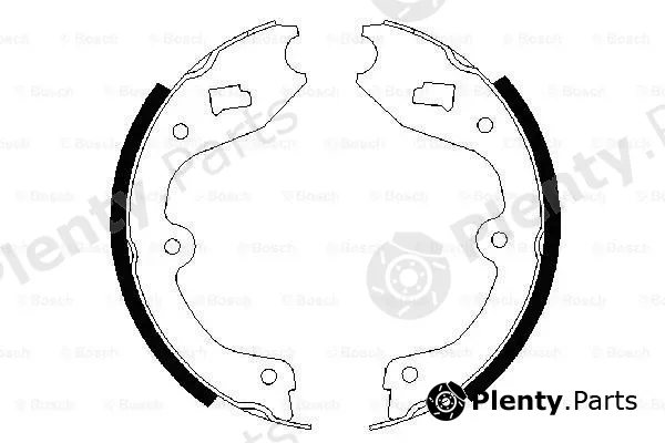 Bosch 0986487338 — Brake Shoe Set, parking brake