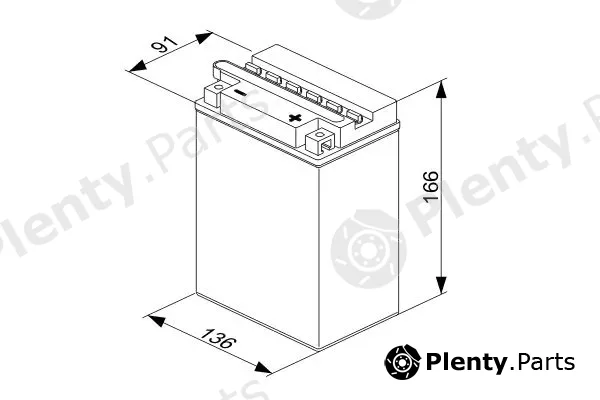 Bosch 0092M40340 — Starter Battery M4