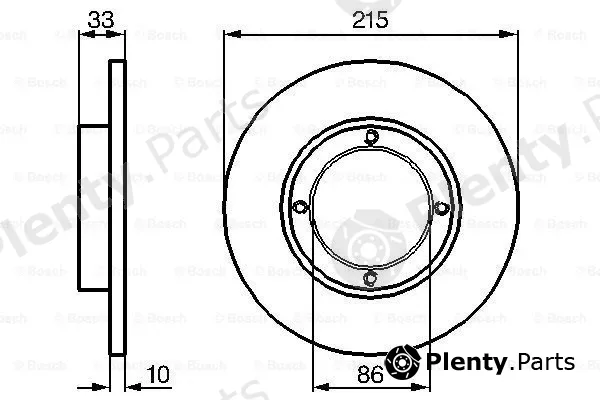 Bosch 0986478376 — Brake Disc