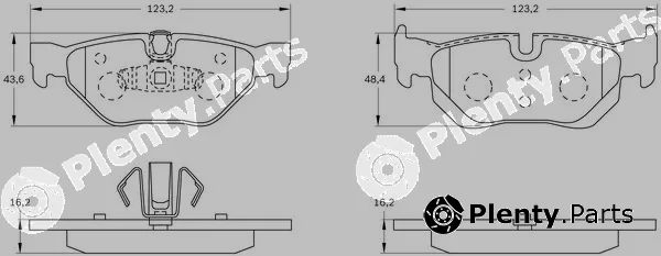 Bosch 0986BB0993 — Brake Pad Set, disc brake