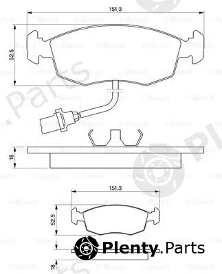Bosch 0986469080 — Brake Pad Set, disc brake