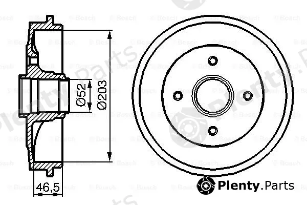 Bosch 0986477127 — Brake Drum